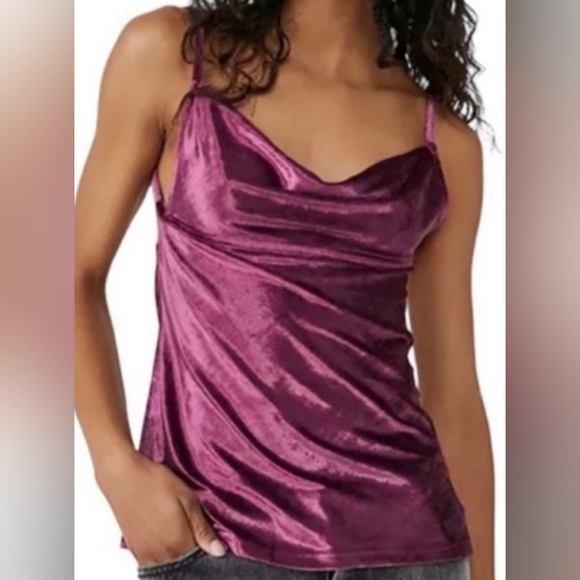 Free People Tops - Free People All Night Velvet Tunic Fig Jam